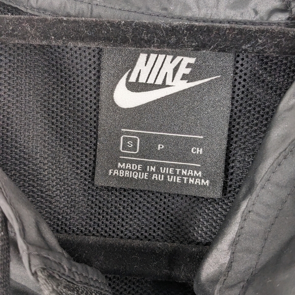 Nike Black hooded windbreaker S - Picture 3 of 4
